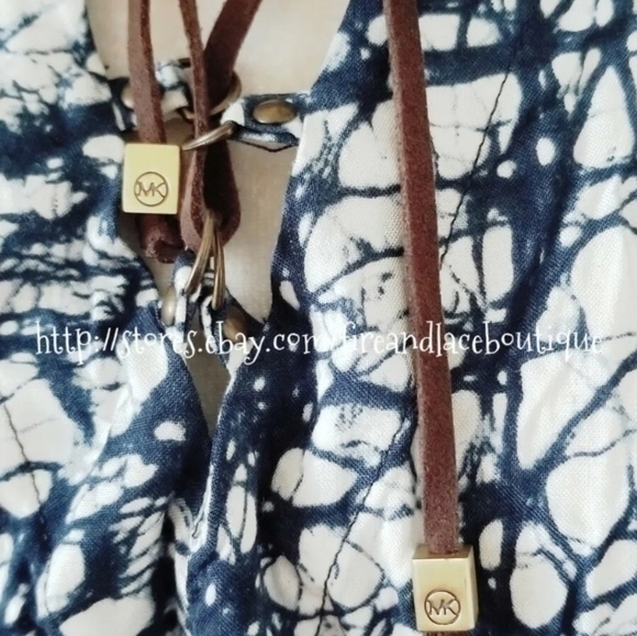 MICHAEL BY MICHAEL KORS TWIST DYE DRESS SZ M - Picture 4 of 9